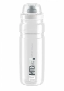 Trinkflasche Elite Fly MTB 750ml, Klar/grau