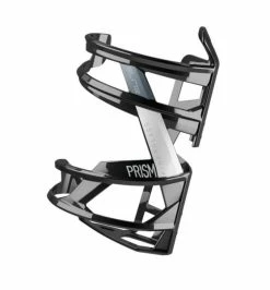 Trinkflaschenhalter Elite Prism Links, Schwarz Glanz/weiß