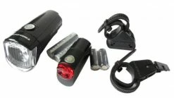 Trelock LED-Batterie-Leuchte I-Go Sport LS 350/LS 710 Kombi Schwarz Mit Batterien STVZO
