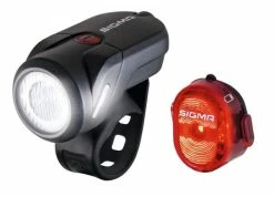 Sigma LED-Akku-Beleuchtungs Set Aura 35 USB Inkl Nugget II StVZO