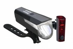 Büchel LED-Batterieleuchten-Set BLC 820 Schwarz Mit Akkus StVZO