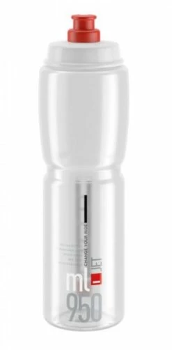 Elite Trinkflasche Jet Klar/rot 950ml
