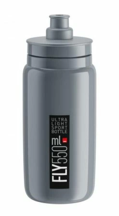 Elite Trinkflasche Fly 550 Ml Grau/schwarz