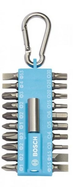 21tlg. Snap Hook BOSCH Light Blue Kleinsortiment Schrauben Bit Set