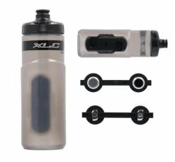 XLC MRS Trinkflaschen Set MR-S05 600ml,transparent,inkl Fidlock Adapter