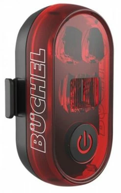 Büchel LED Akku Rücklicht Micro Lens Büchel Für Sattelstützen Befestigung StVZO