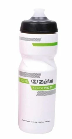 ZEFAL Trinkflasche Sense Pro 80 800ml/27oz Höhe 229mm Weiß (grün/schwarz