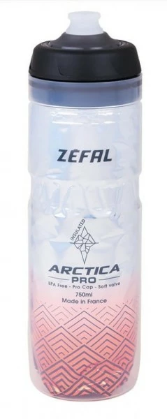 Zefal Trinkflasche Arctica Pro 75 750 Ml 25oz Höhe 259mm Silver-red Flasche
