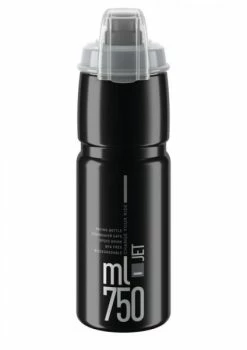 Elite Trinkflasche Jet Plus 750 Ml Schwarz Grau