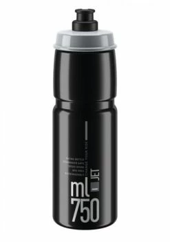 Elite Trinkflasche Jet Schwarz/grau 750ml