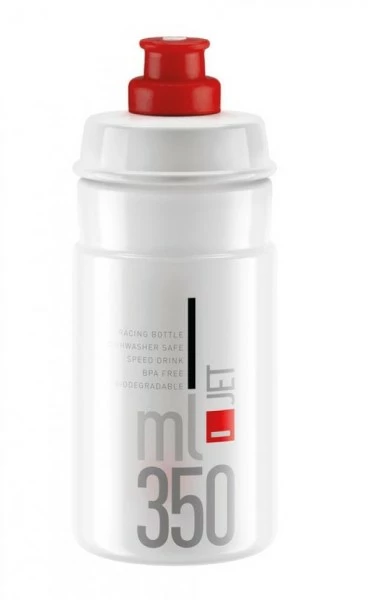 Elite Trinkflasche Jet Klar/rot 350ml 3 Elite Trinkflasche Jet Klar/rot 350ml
