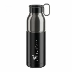 Elite Trinkflasche Mia Thermo 550 Ml Schwarz Silber Edelstahl