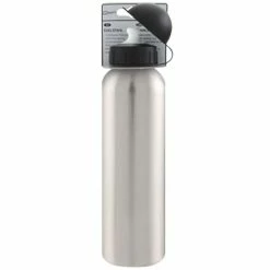 Messingschlager Trinkflasche Edelstahl Silber 750ml