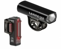 Lezyne Beleuchtungs-Set Vorne Und Hinten Lite Pro 115 Und Strip Drive Beide StVZO Akku Schwarz