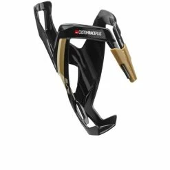 ELITE, Flaschenhalter, CUSTOM RACE PLUS, Schwarz, Glänzend, Beigene Grafik, Durchmesser 74mm, Materi