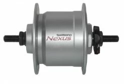 VR-Nabendynamo Shimano DHC3000 100mm, 36 Loch, Silber, Vollachse