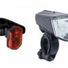 Büchel Lichtset Vorne U. Hinten Vail Und Micro LED Schwarz 80 Lux StVZO