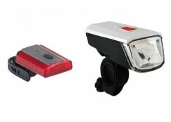 Büchel Lichtset Vancouver 3D Lite LED Schwarz-weiß Akku StVZO