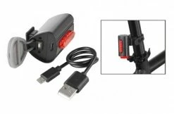 IMPORT LED Akku-Rücklicht Fischer 360° Schwarz Stvzo