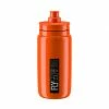ELITE Trinkflasche FLY Orange Schwarzes Logo Durchmesser 74mm 54 G 550ml