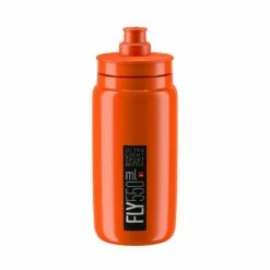 ELITE Trinkflasche FLY Orange Schwarzes Logo Durchmesser 74mm 54 G 550ml