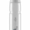 ELITE, Trinkflasche, JET GREEN Transpartent, Graues Logo, 750ml (Biokunststoff)